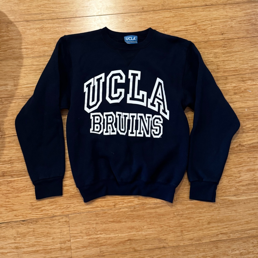 Navy blue UCLA Bruins screen printed crewneck sweatshirt